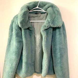 Cozy Blue Teddy bear jacket